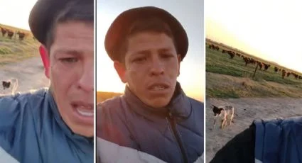 Lo echaron después de 11 años de trabajo como peón rural, el único que lo despidió fue su perro y se viralizó