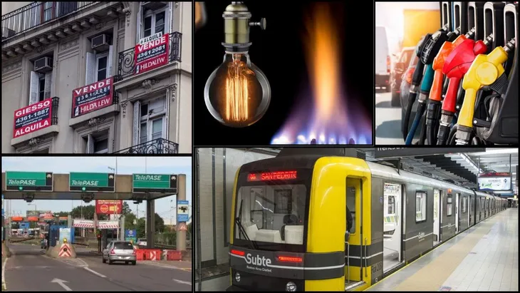 Cinco aumentos con la llegada de agosto: colectivos, alquileres, prepagas, cable y telefonía, combustibles, luz y gas.