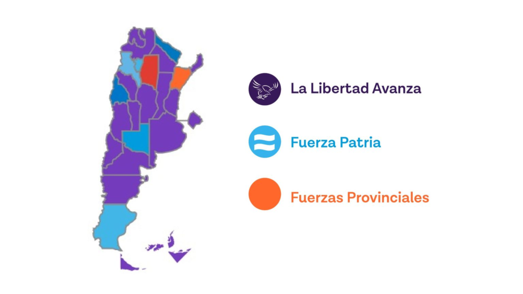 La Libertad Avanza ganó en 15 provincias y obtuvo más del 40% de los votos a nivel nacional