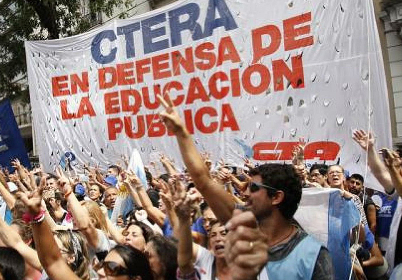 Ctera anunció paro nacional docente para el 14 de octubre